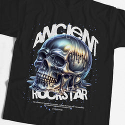 Ancient Rockstar Graphic Cotton T-Shirt - IMG