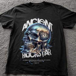 Ancient Rockstar Graphic Cotton T-Shirt - IMG