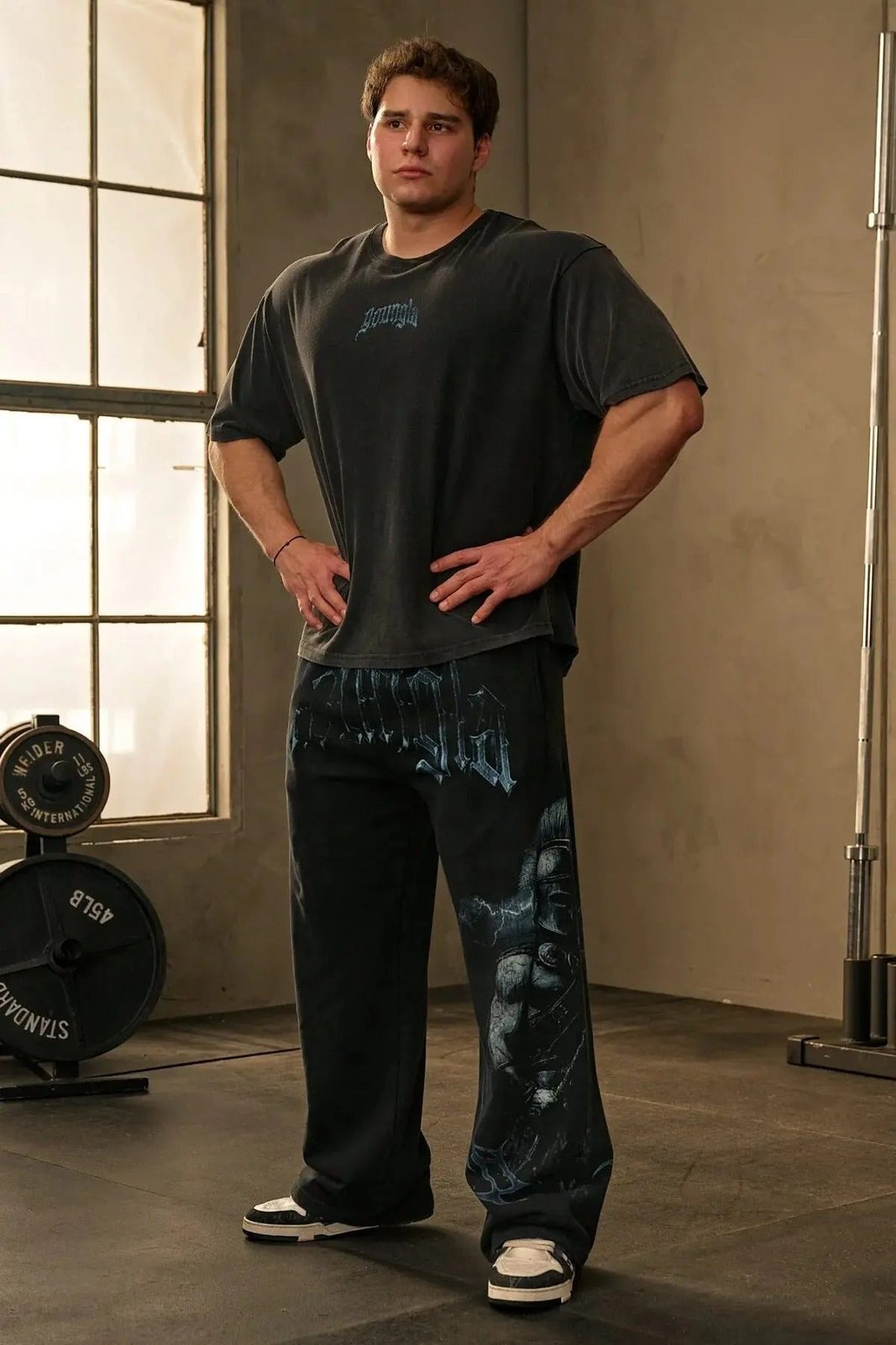 Anime Graphic Wide Leg Y2K Sweatpants Baggy Cotton Streetwear Joggers