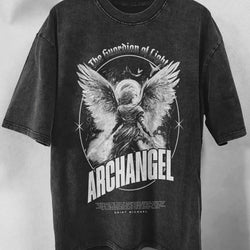 Archangel Oversized Washed Graphic T-Shirt - IMG
