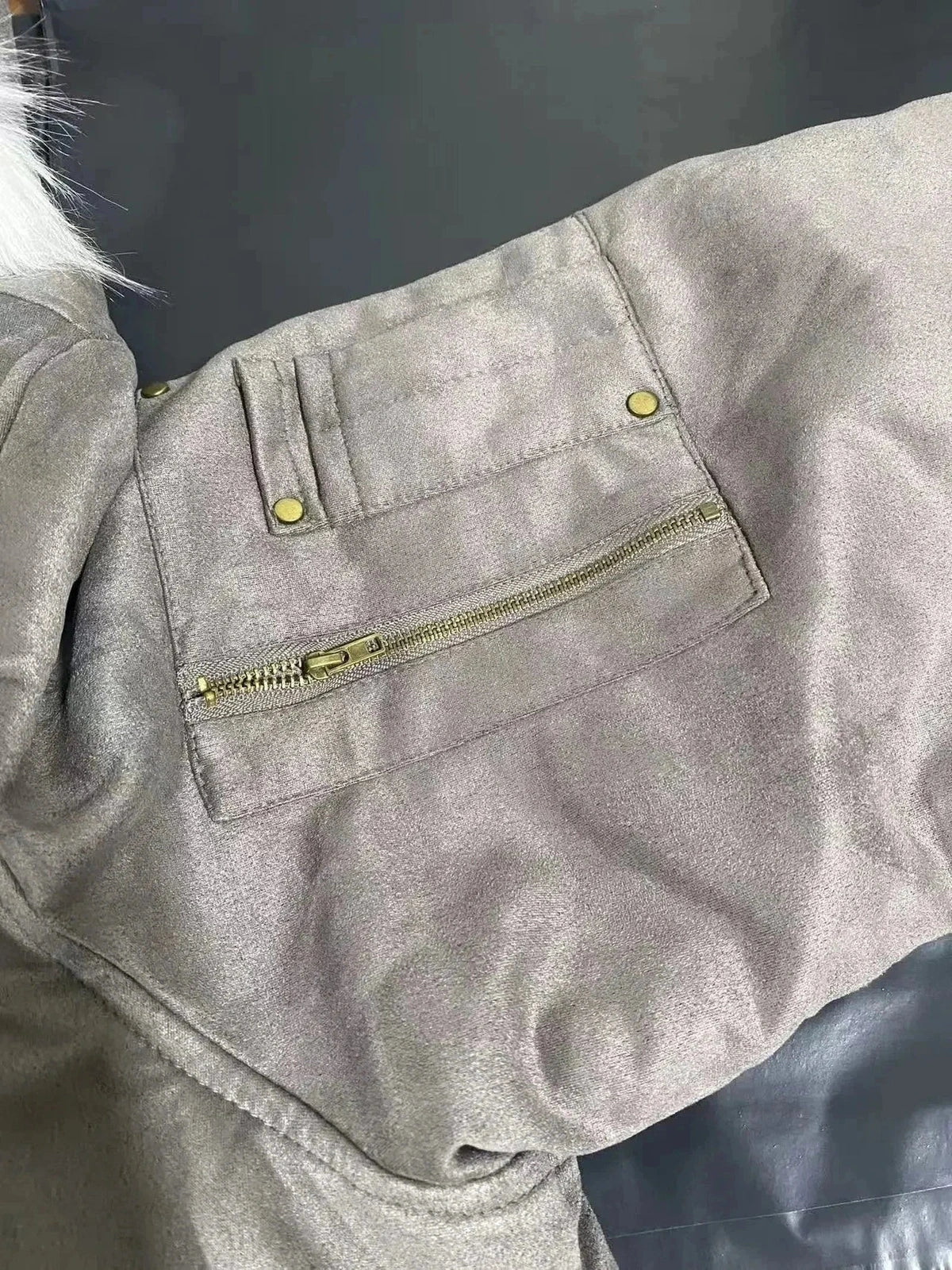 Arctic Muse Oversized Bomber Jacket - IMG