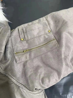 Arctic Muse Oversized Bomber Jacket - IMG