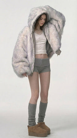 Arctic Muse Oversized Bomber Jacket - IMG