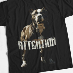 Attention Pitbull Relaxed Fit Graphic T-Shirt - IMG