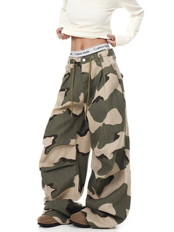 Y2K wide-leg pants