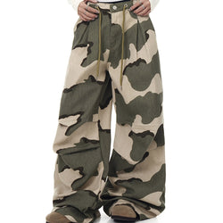 Baggy Camouflage Drawstring Pants – Loose Fit Streetwear - IMG