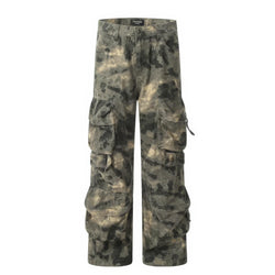 Baggy Camouflage Wide Leg Cargo Pants - IMG