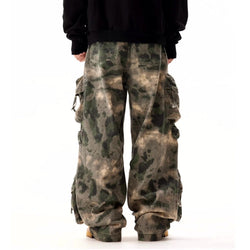 Baggy Camouflage Wide Leg Cargo Pants - IMG