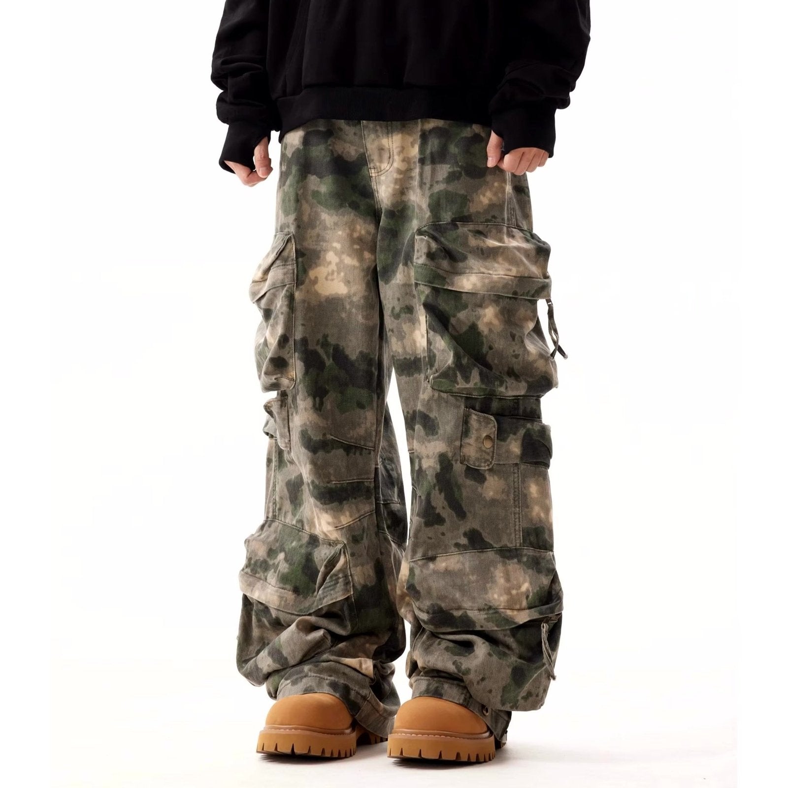 パンツ BU camouflage pattern baggy cargo pants BU camouflage pattern baggy cargo pants – YZ