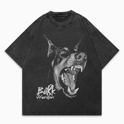 Bark Harder Doberman Washed Graphic T-Shirt - IMG