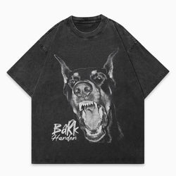 Bark Harder Doberman Washed Graphic T-Shirt - IMG