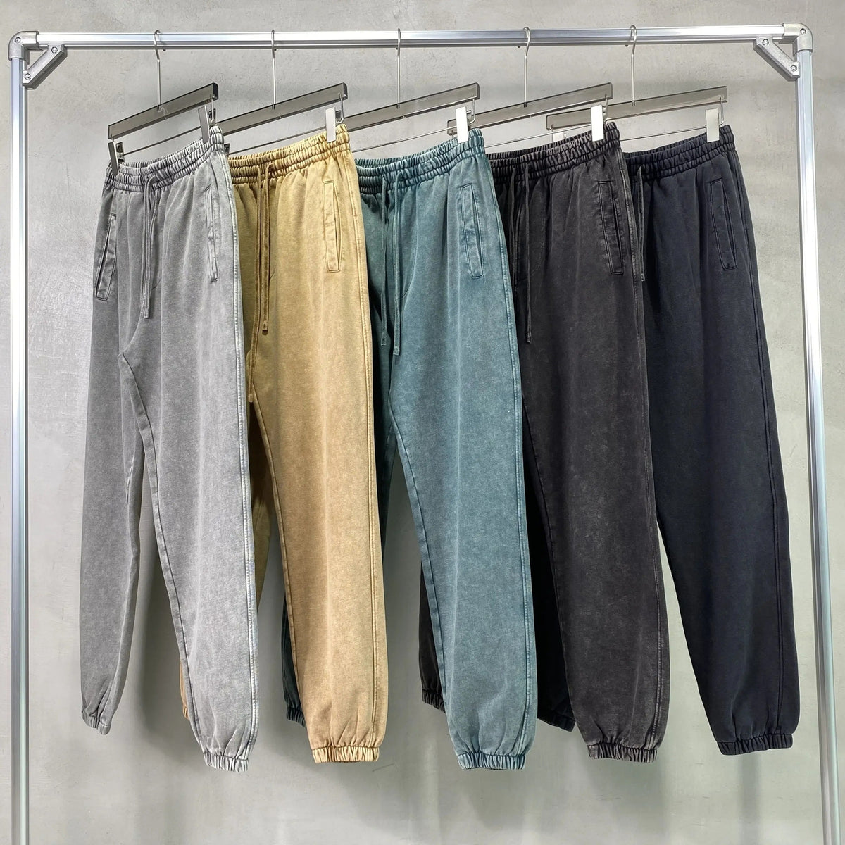 Batik Tie Dye Heavyweight Cotton Y2K Sweatpants Washed Finish - IMG