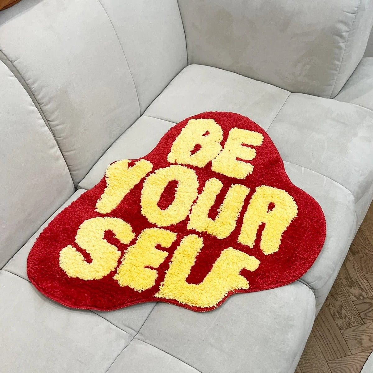 Be Yourself Trippy Statement Rug - IMG