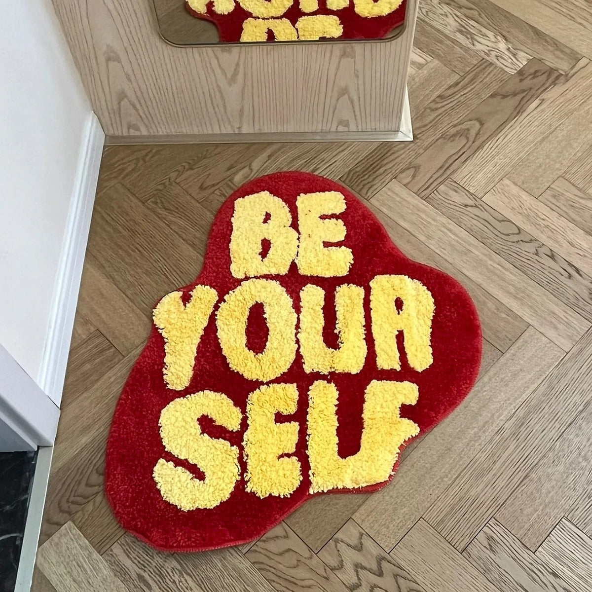 Be Yourself Trippy Statement Rug - IMG