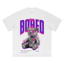 Bored Teddy Bear Graphic T-Shirt - IMG