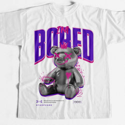 Bored Teddy Bear Graphic T-Shirt - IMG