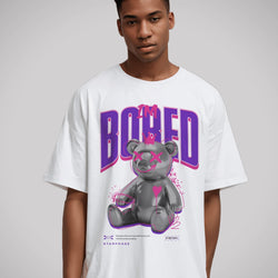 Bored Teddy Bear Graphic T-Shirt - IMG