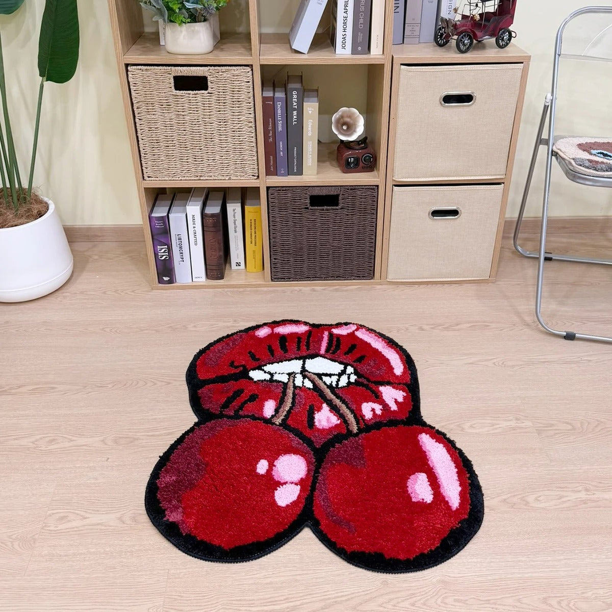 Cherry Red Lips Statement Rug - IMG