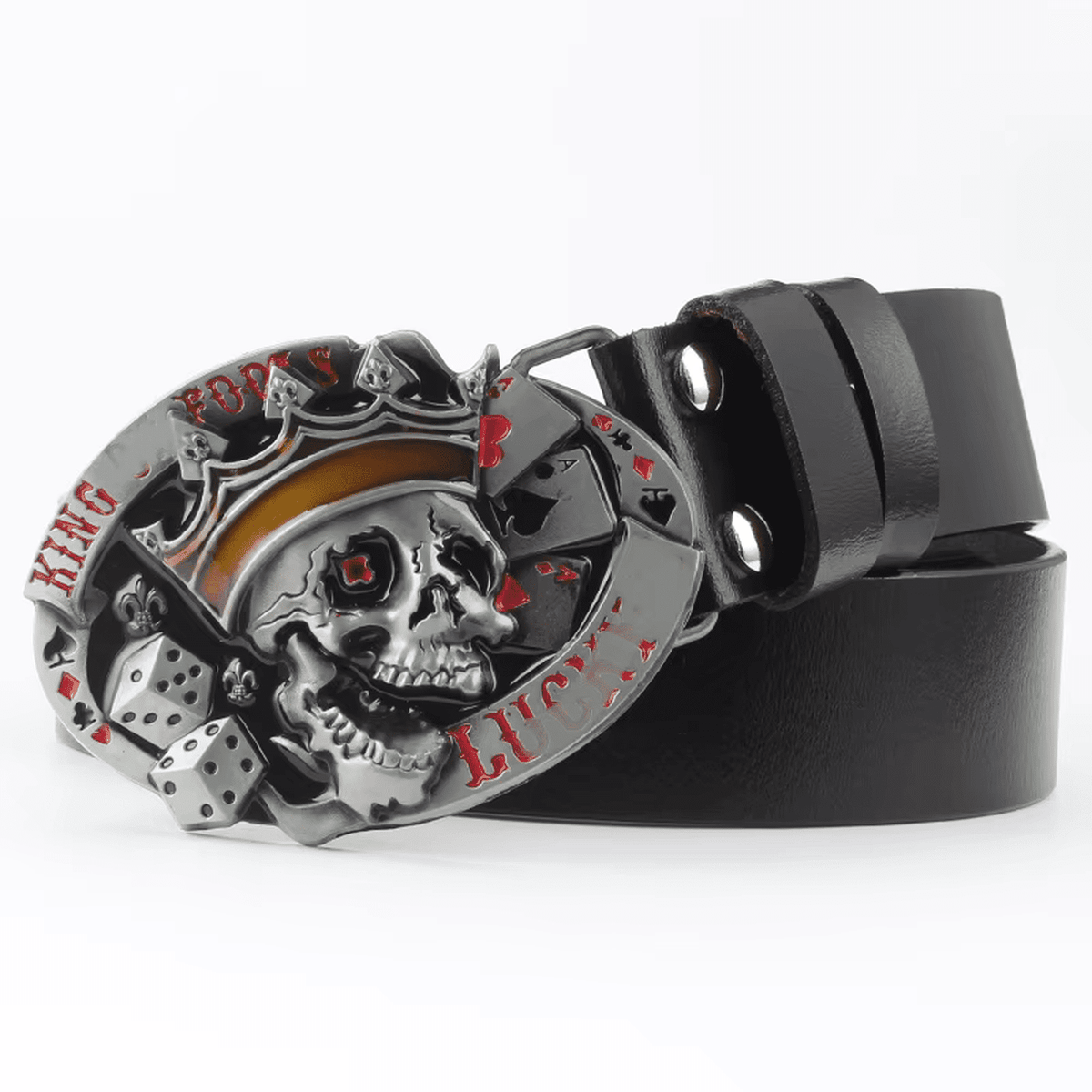 Crossbones Skull Belt // Heavy Metal Dark Edition - IMG