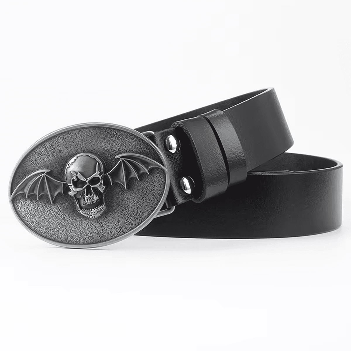 Crossbones Skull Belt // Heavy Metal Dark Edition - IMG