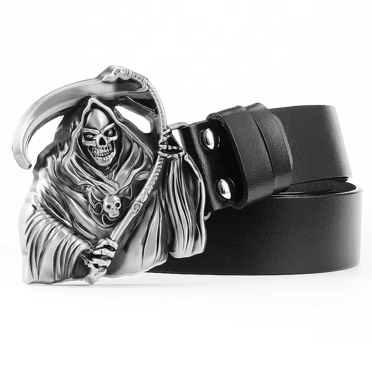 Crossbones Skull Belt // Heavy Metal Dark Edition - IMG