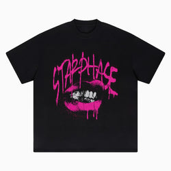 Cyber Y2K Graffiti Print Relaxed Fit T-Shirt - IMG