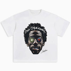 Day Dreamer Oversized Cotton Graphic T-Shirt - IMG