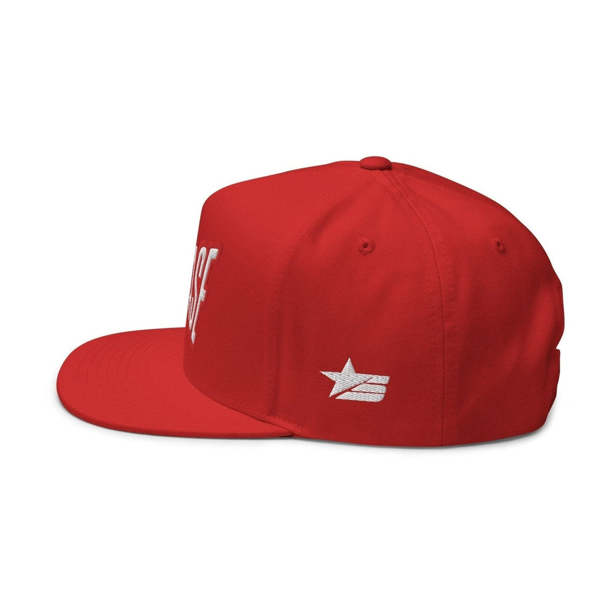 Distorted Flat Bill Snapback Hat - IMG