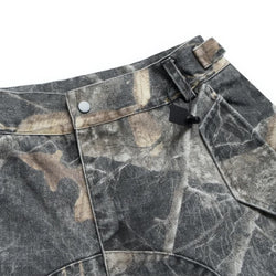 Distressed Loose Camouflage Cargo Shorts - IMG