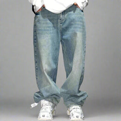 Distressed Wide-Leg 90&