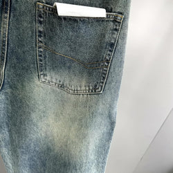 Distressed Wide-Leg 90&