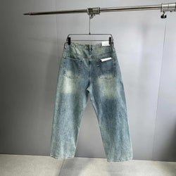 Distressed Wide-Leg 90&