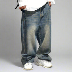 Distressed Y2K Extra Baggy Jeans - IMG