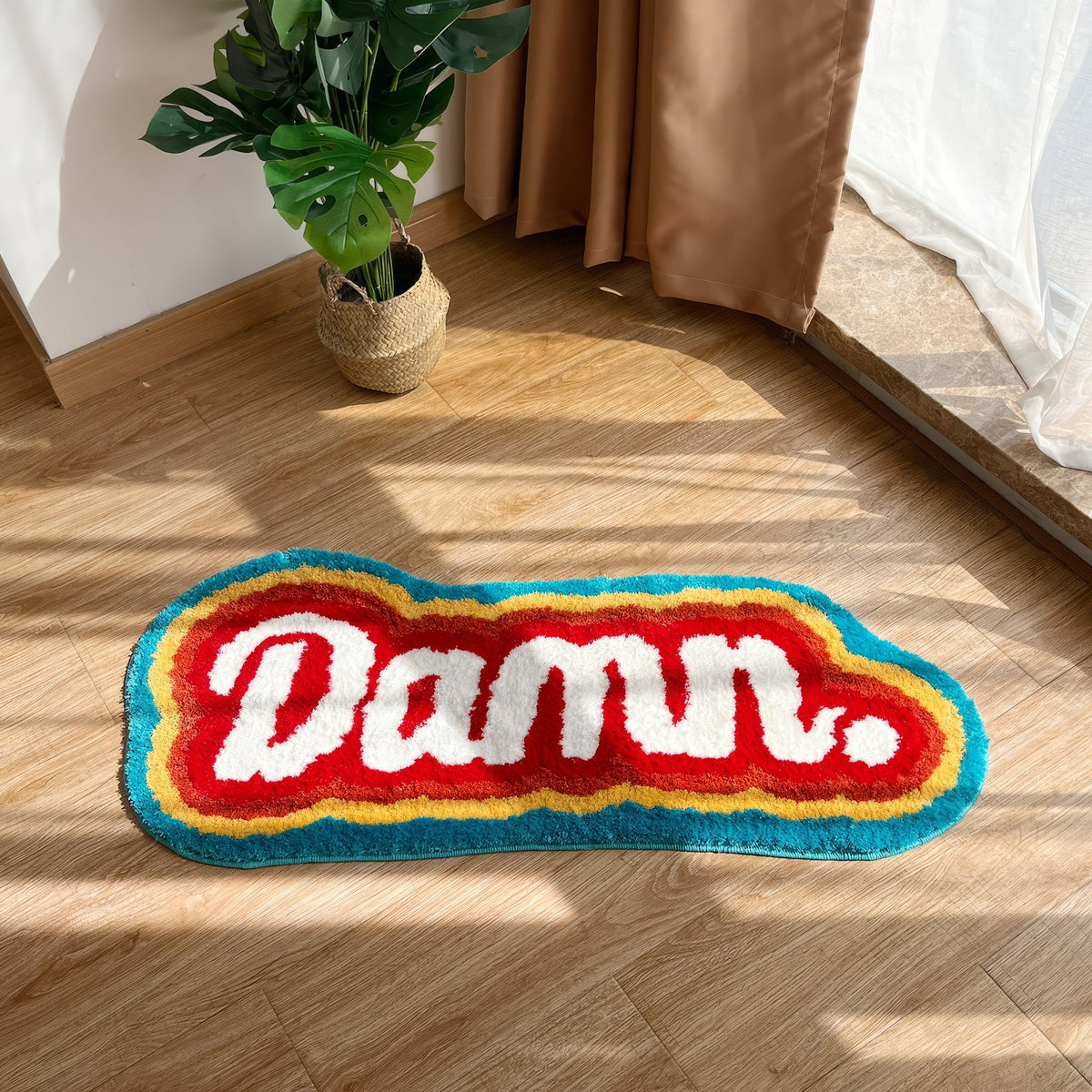 Embroidered Handmade Colorful Rug Carpet - IMG