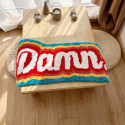 Embroidered Handmade Colorful Rug Carpet - IMG