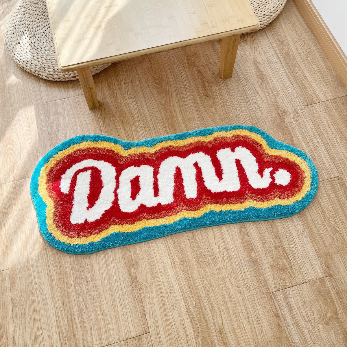 Embroidered Handmade Colorful Rug Carpet - IMG