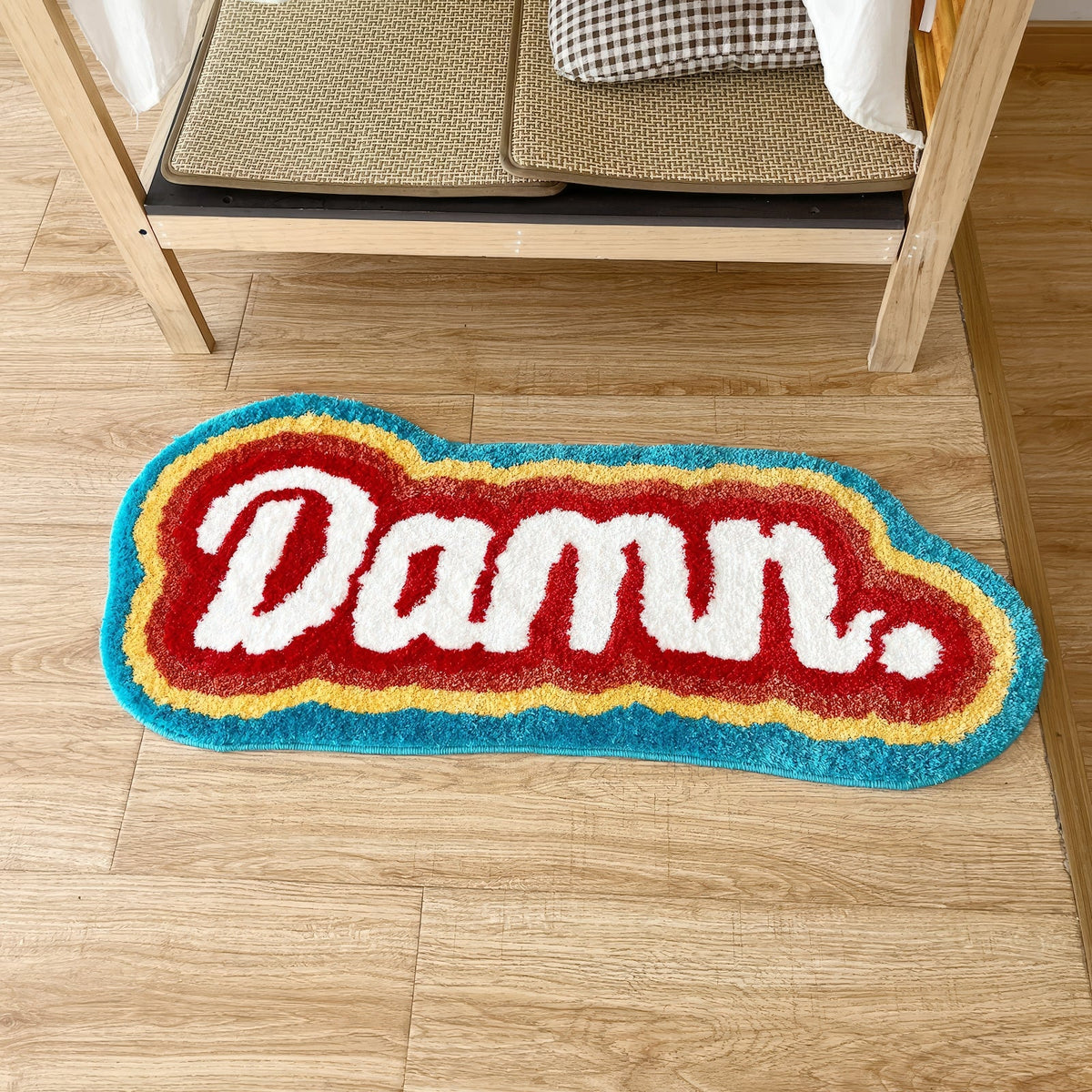 Embroidered Handmade Colorful Rug Carpet - IMG