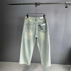 Extra Baggy Distressed Ice Blue Skater Jeans - IMG