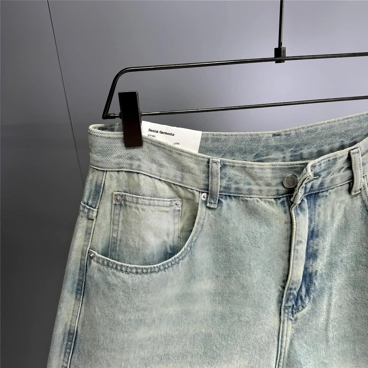 Extra Baggy Distressed Ice Blue Skater Jeans - IMG