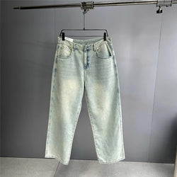 Extra Baggy Distressed Ice Blue Skater Jeans - IMG