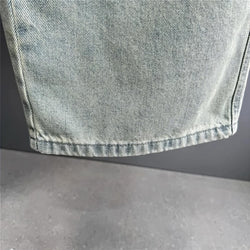 Extra Baggy Distressed Ice Blue Skater Jeans - IMG
