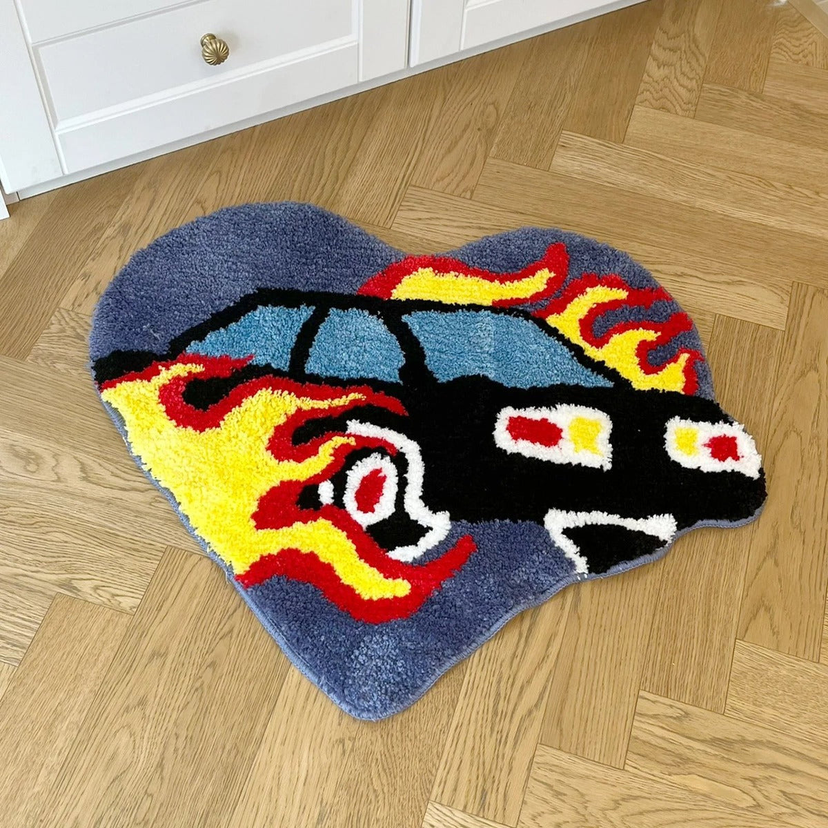 Flame Heart Tufted Statement Rug - IMG