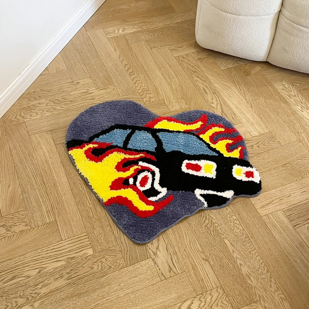 Flame Heart Tufted Statement Rug - IMG