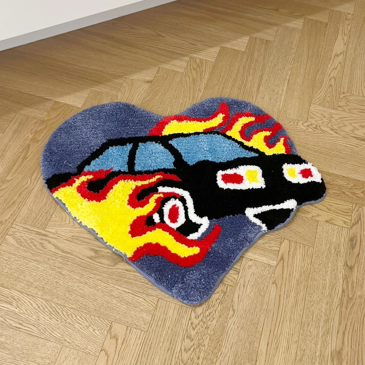 Flame Heart Tufted Statement Rug - IMG