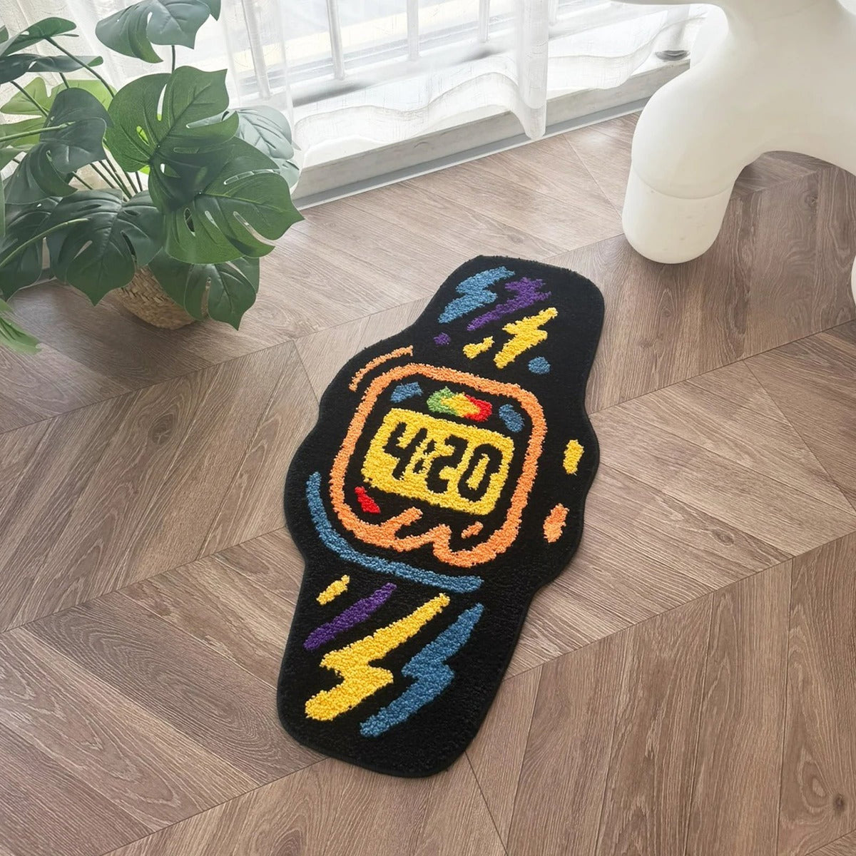Funky 4:20 Graffiti Tufted Area Rug - IMG