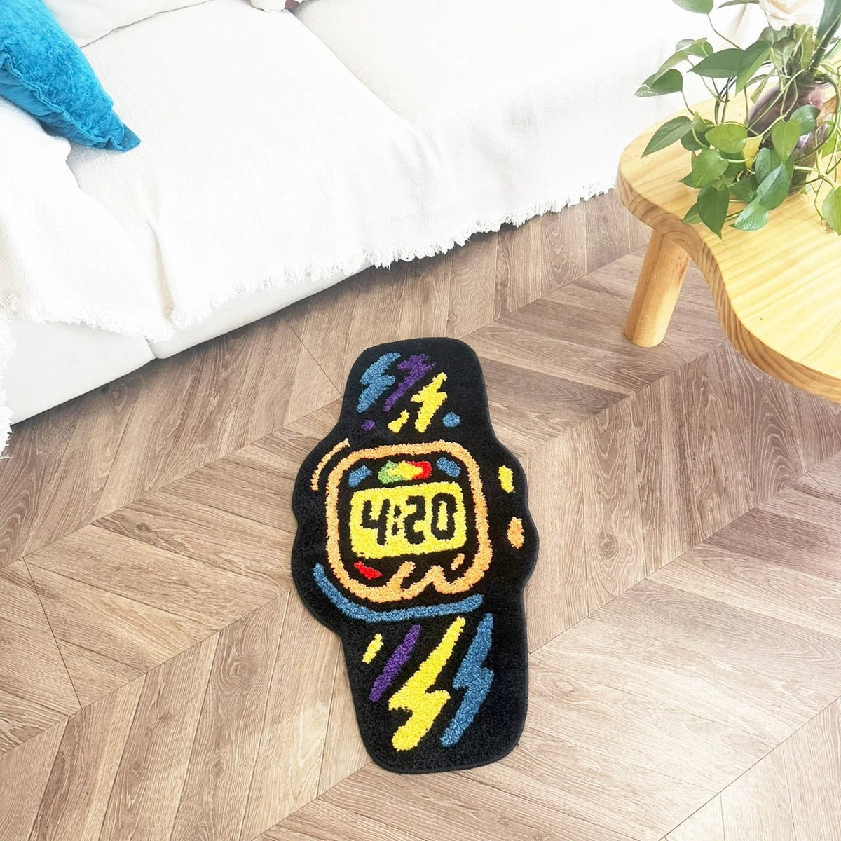 Funky 4:20 Graffiti Tufted Area Rug - IMG