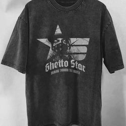 Ghetto Star Distressed Oversize T-Shirt - IMG