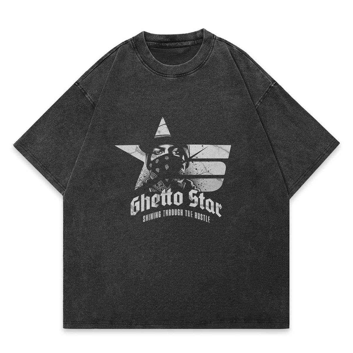 Ghetto Star Distressed Oversize T-Shirt - IMG