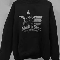 Ghetto Star Oversized Fleece Hoodie - IMG