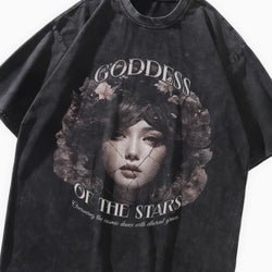 Goddess Of The Stars Oversized Washed T-Shirt - IMG